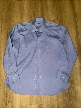 ECI Light Blue Men's Dress Shirt - Spread Collar